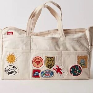 NWT!  Free People Kiss My Patches Tote ~ OS